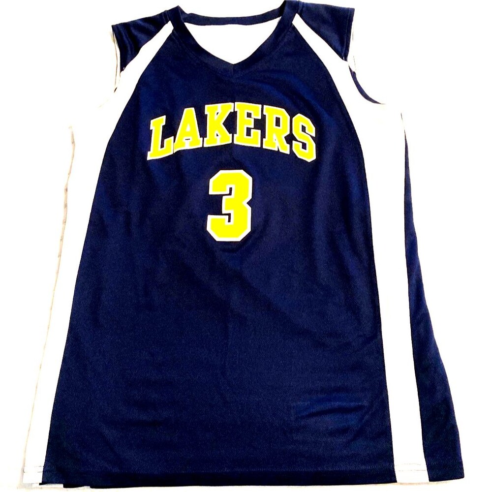 Lakers #3 Workout Jersey Tank Top MEDIUM